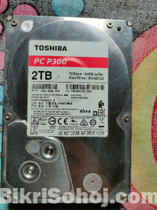 2TB Harddisk Toshiba p300